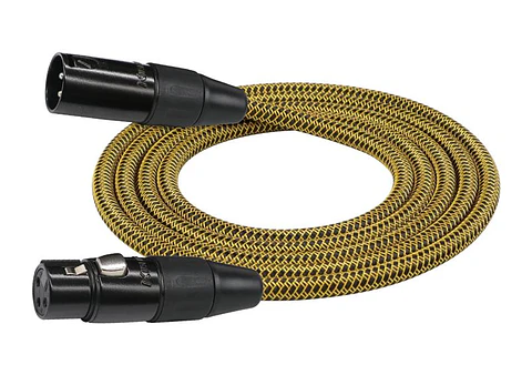 Cable microfono estandar XLR 10M Amarillo MWC-270PB-10-BYA
