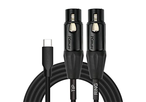 Cable USB-C a 2 XLR Hembra 2M UY-C-391XE-2 Kirlin