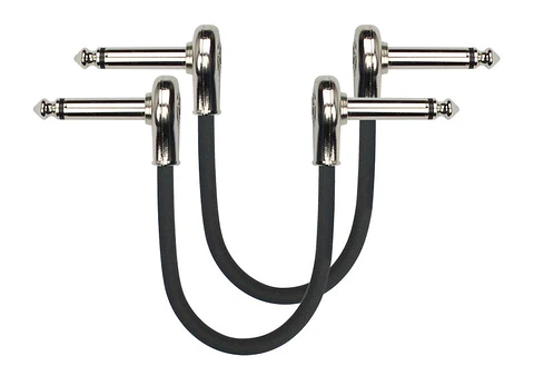 Pack 2 Patch Cable Pedal 0,3M Ángulo PSK2-243-0,3m Kirlin