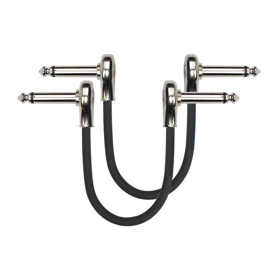 Pack 2 Patch Cable Pedal 0,3M Ángulo PSK2-243-0,3m Kirlin