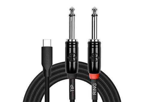 Cable USB-C a 2 Plug 45748 Mono 2M UY-C-392B-2 Kirlin