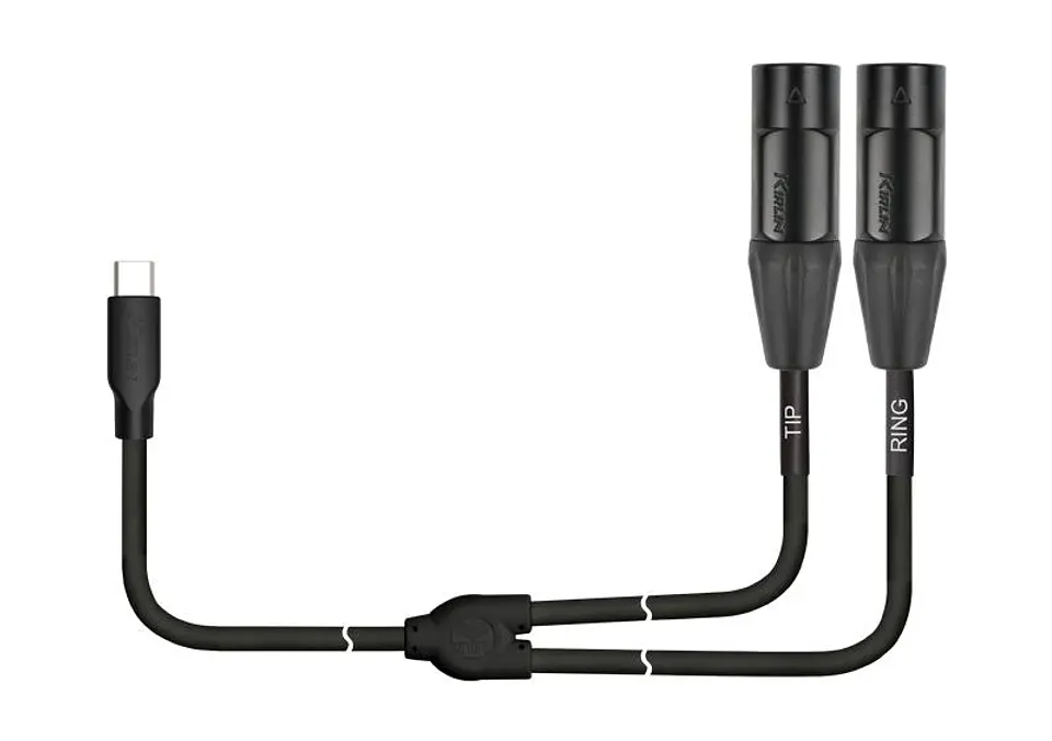Cable USB-C a 2 XLR Macho 2M UY-C-390XE-2 Kirlin 3