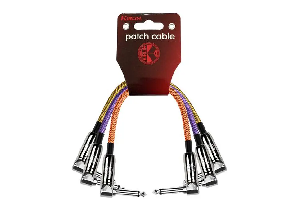 Pack 3 Patch Cable Pedal 0,3M Ángulo IWC3B-203PN-0,3m 1