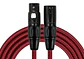 Cable microfono estandar XLR 3M Rojo MWC-270PB-3-RDA Kirlin - Miniatura 1