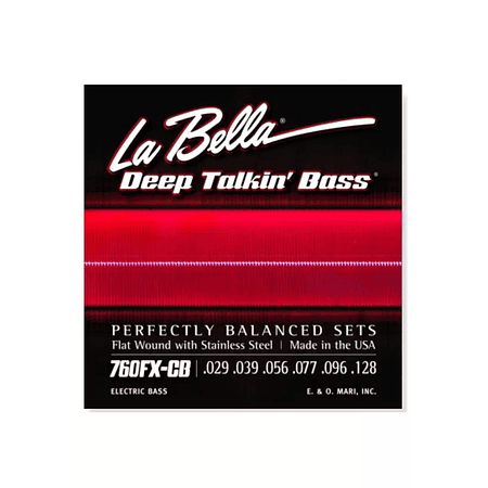 Set Bajo Electrico 760Fxcb Flat Chri La Bella