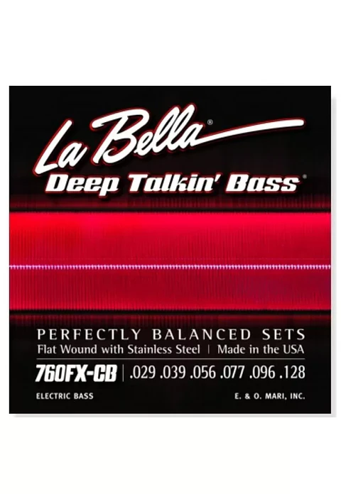 Set Bajo Electrico 760Fxcb Flat Chri La Bella