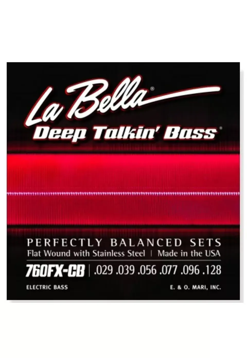 Set Bajo Electrico 760Fxcb Flat Chri La Bella 1