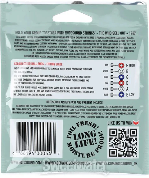 Set guitarra eléctrica Rotosound R13