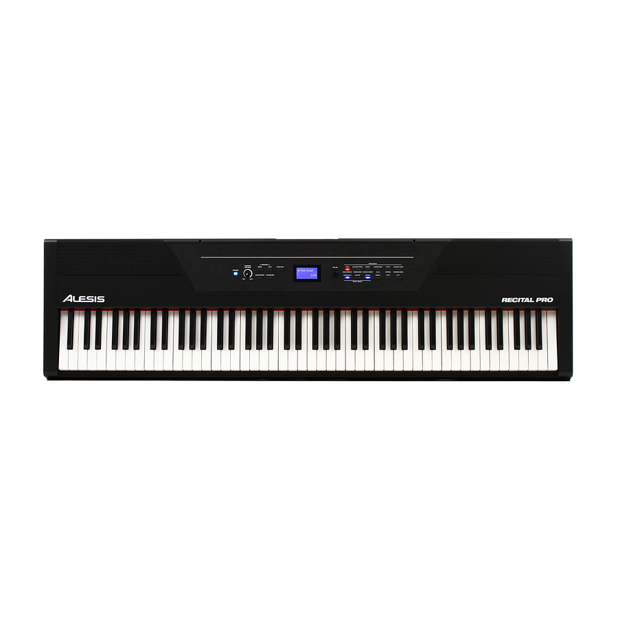 Piano Digital 88 Teclas Recitalpro Alesis