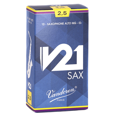 Caja de cañas Saxo Alto V21 N. 2.5 SR8125 Vandoren