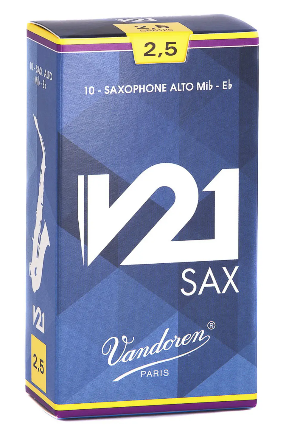 Caja de cañas Saxo Alto V21 N. 2.5 SR8125 Vandoren 1