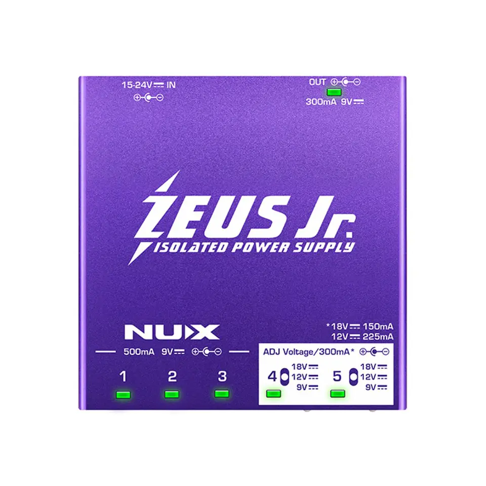 Fuente De Alimentación Para Pedales ZEUS Jr NIP-Z6 NUX 1