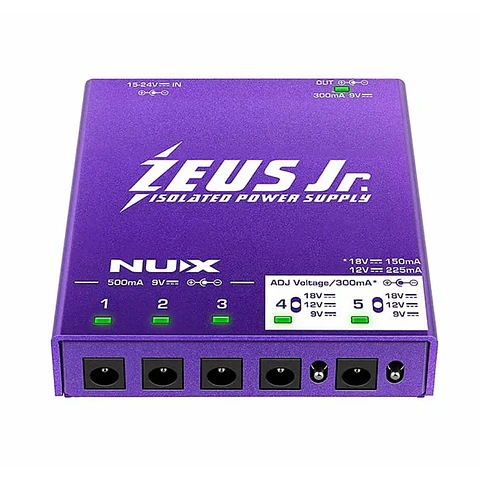 Fuente De Alimentación Para Pedales ZEUS Jr NIP-Z6 NUX
