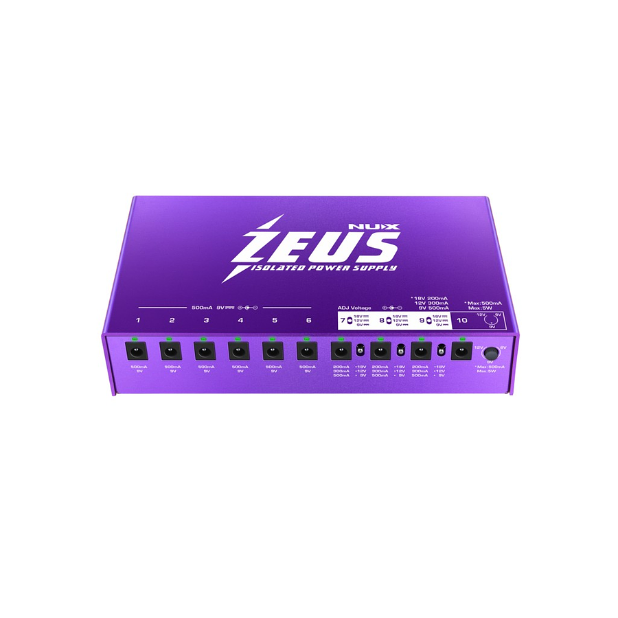 Fuente De Alimentación Para Pedales ZEUS NIP-Z10 NUX