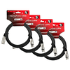 Pack 4 cable Microfono Serie c Xlr 3M Kirlin Mpc4-280-3