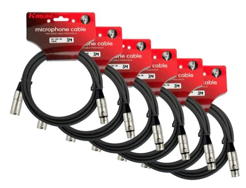 Pack 6 cableMicrofonoSeriecXlr3M Mpc6-280-3
