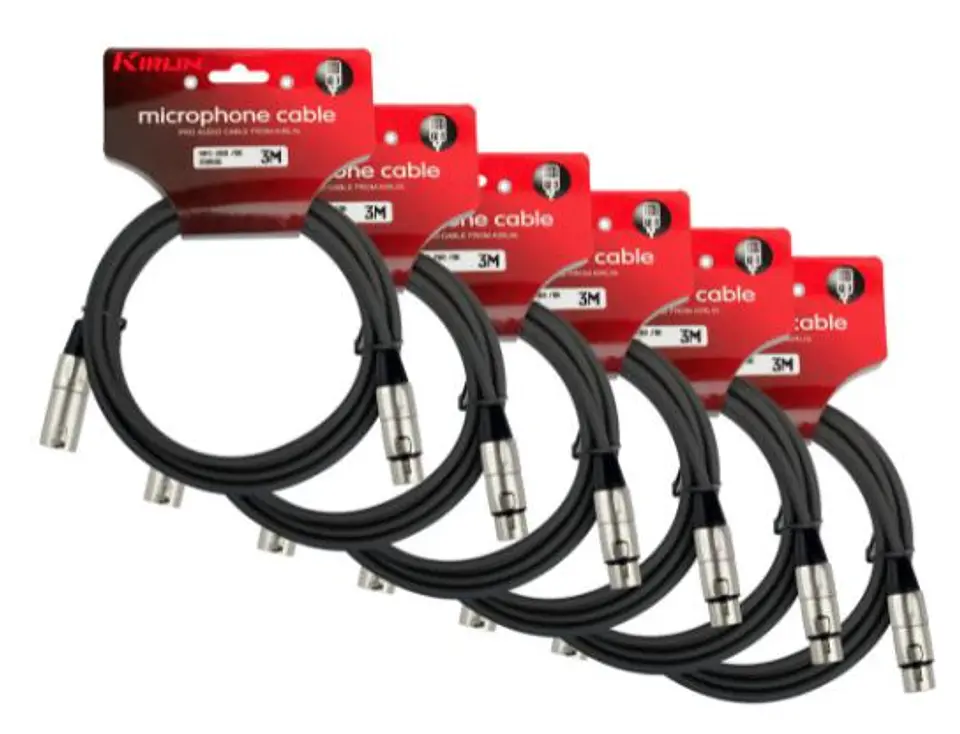 Pack 6 cableMicrofonoSeriecXlr3M Mpc6-280-3 1