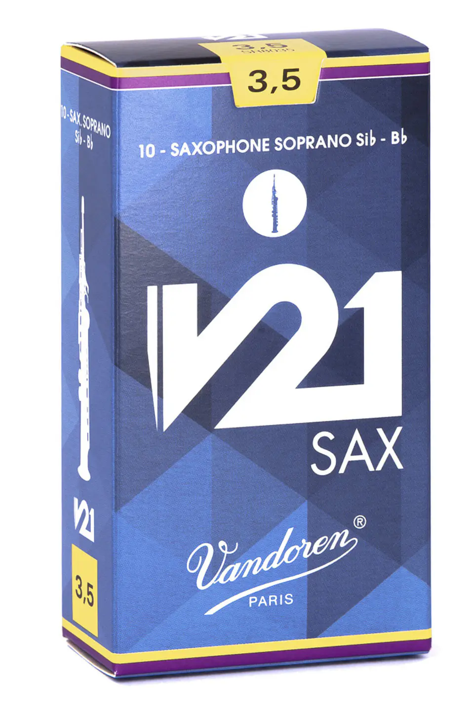 Caja de cañas Saxo Soprano V21 N. 3.5 SR8035 Vandoren 1