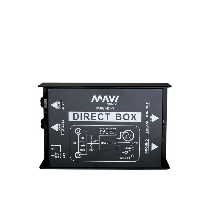 Caja Pasiva 1 Canal DI-1 Mavi