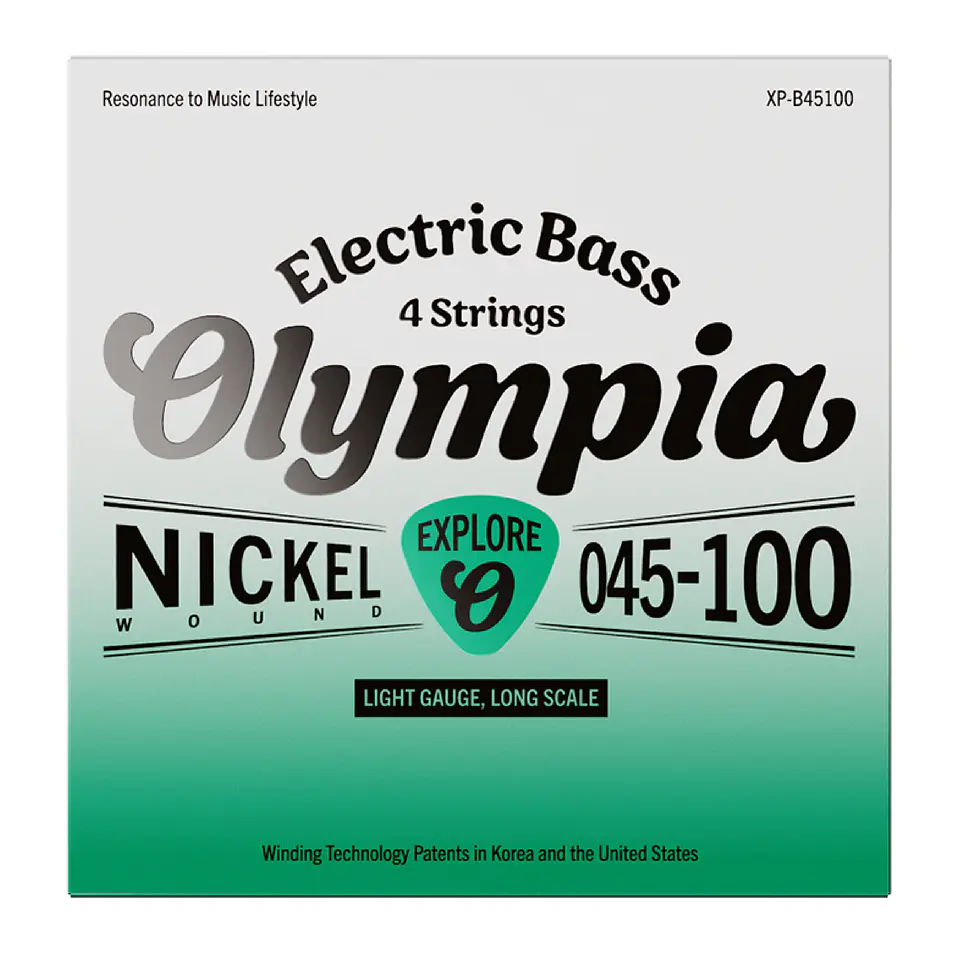Set Cuerdas Bajo Eléct Flatwound 45-100 PF-B45100/FW Olympia 1
