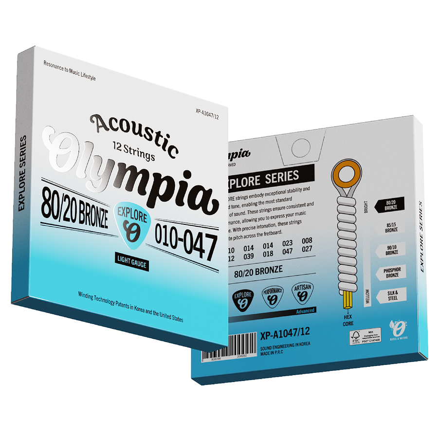 Set Guitarra Electroacústica XP-A1047/12 Olympia