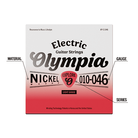 Set Guitarra Eléctrica Regular 10-46 XP-E1046 Olympia