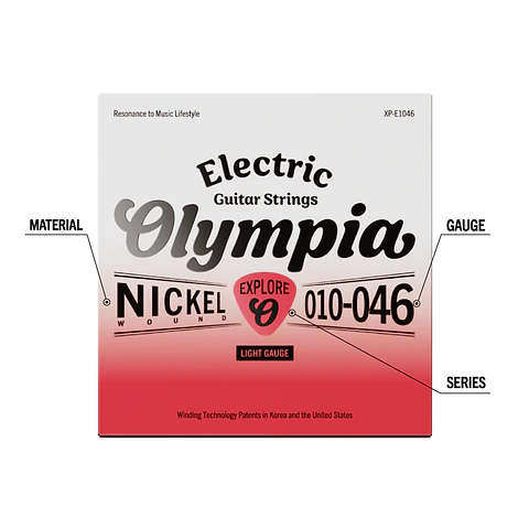 Set Guitarra Eléctrica Regular 10-46 XP-E1046 Olympia