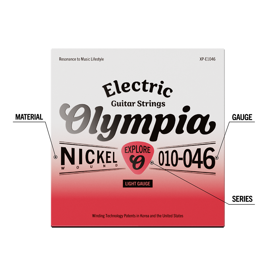 Set Guitarra Eléctrica Regular 10-46 XP-E1046 Olympia