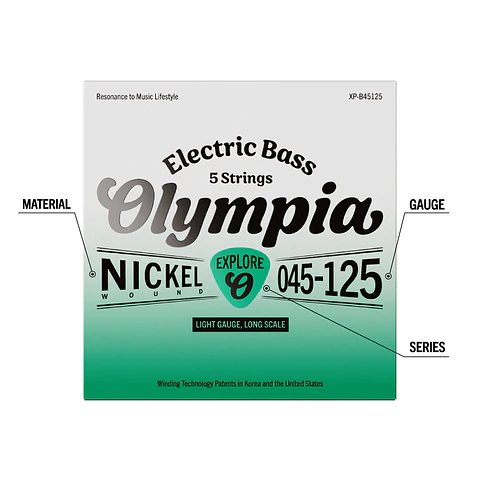 Set Bajo Eléctrico 5 45-125 XP-B45125 Olympia