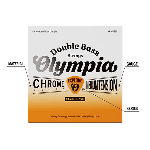 Set Cuerdas Contrabajo XP-WB610 Olympia