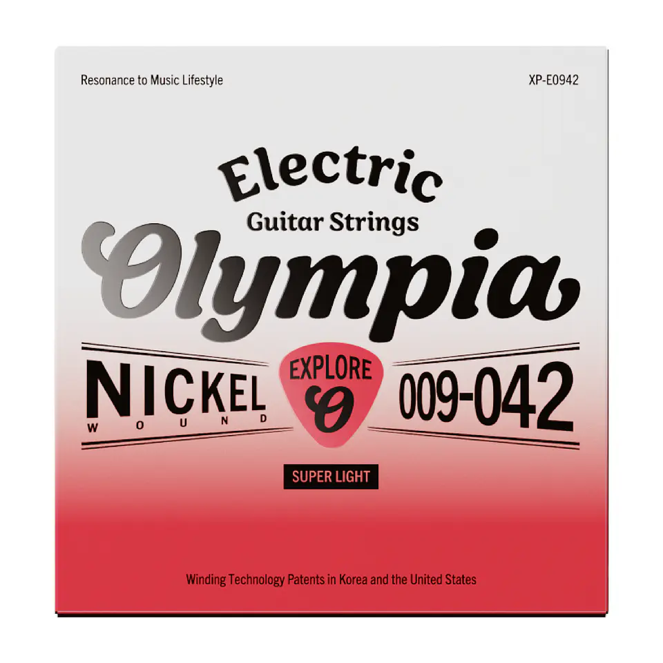 Set guitarra eléctrica Extralight 9-42 XP-E0942 Olympia 1
