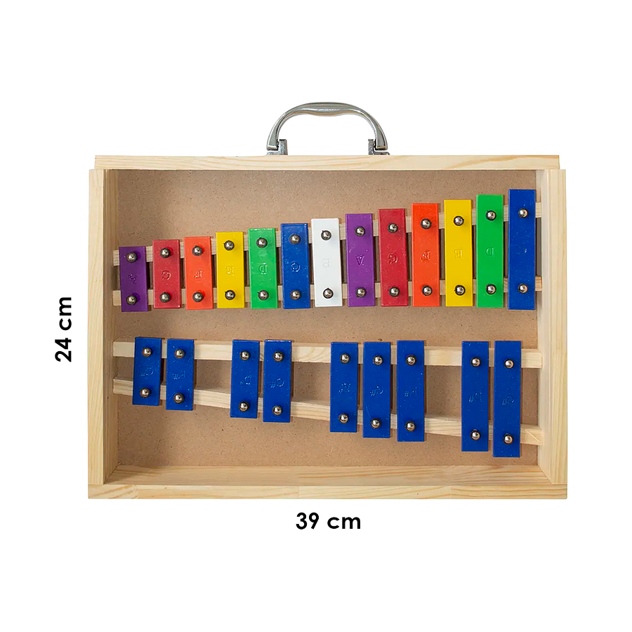 Metalófono Cromático 22 Tonos Color All22Sc