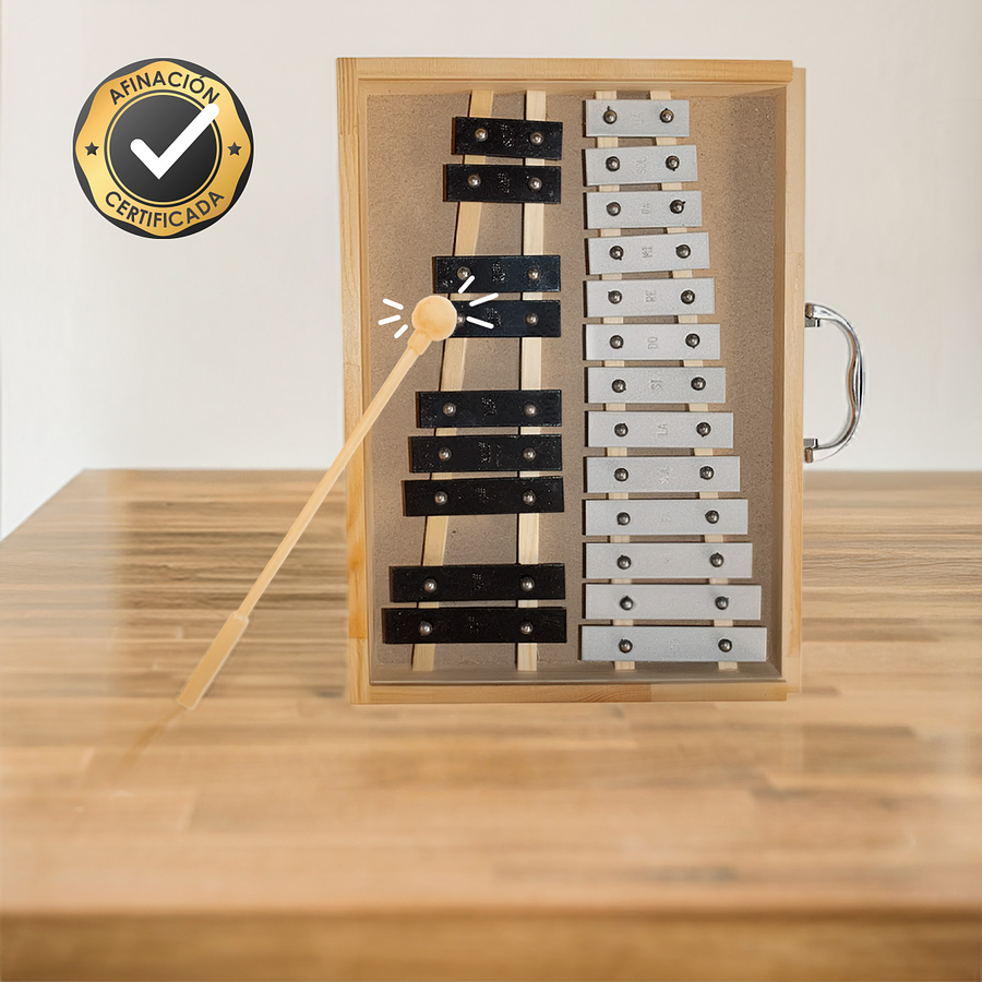 Metalófono Cromático 22 Tonos All22Ag