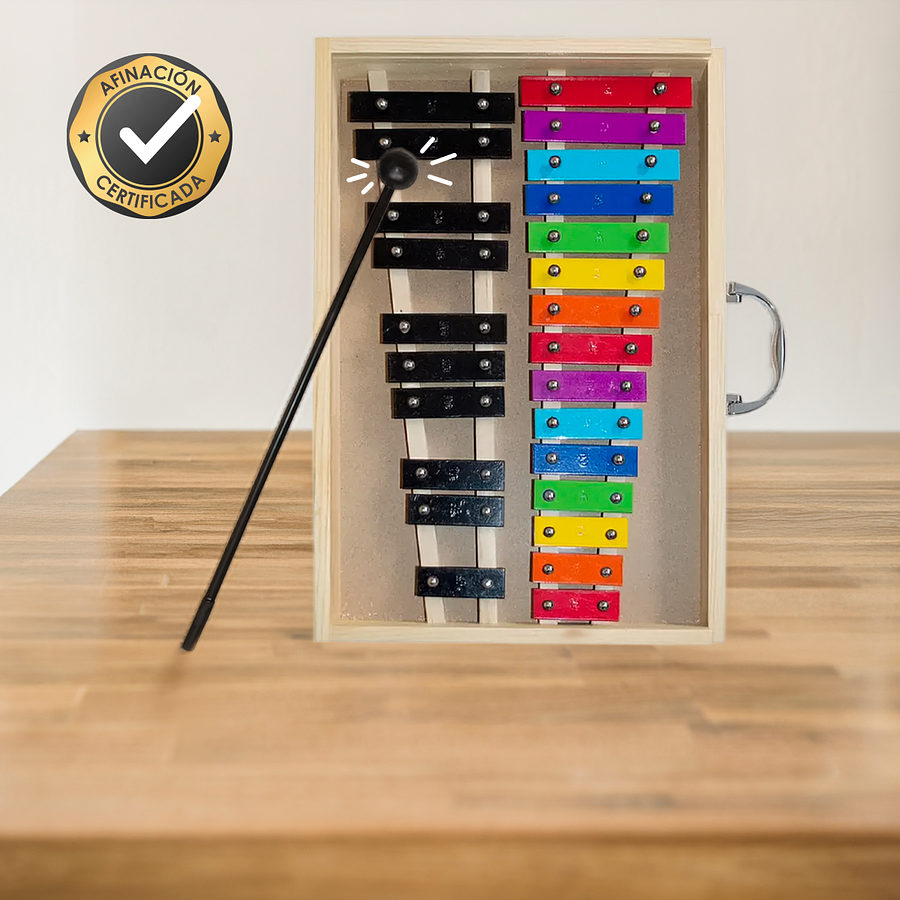 Metalófono Cromático 25 Tonos Color All25Sc