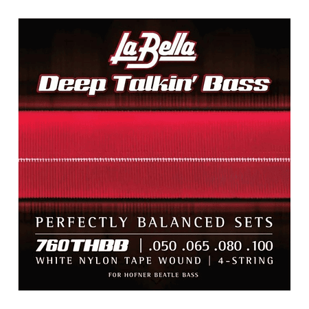 Set Bajo Eléctrico Flat White Nylon 4 50-100 760Thbb