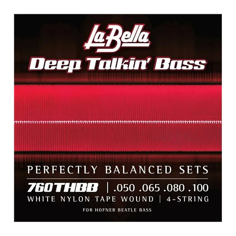 Set Bajo Eléctrico Flat White Nylon 4 50-100 760Thbb