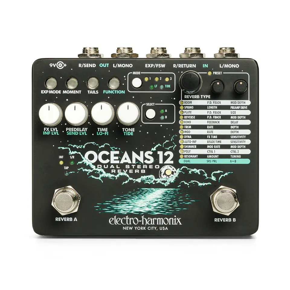 Pedal Guitar/Bass DUAL STEREO OCEANS12 Electro Harmonix 1