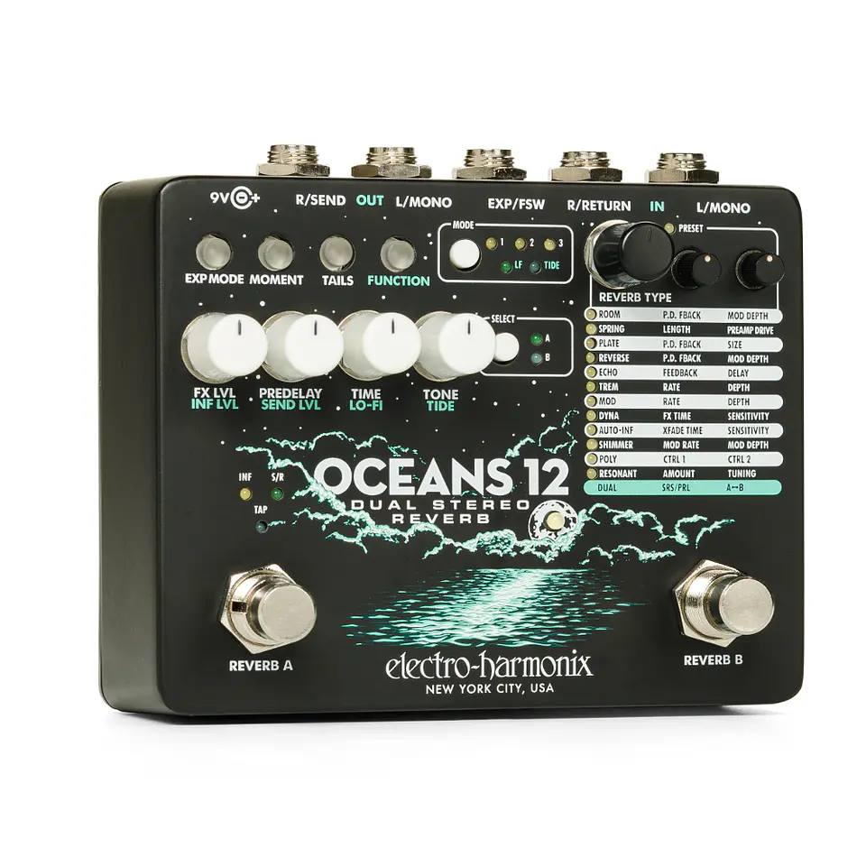 Pedal Guitar/Bass DUAL STEREO OCEANS12 Electro Harmonix 3