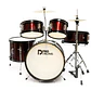 Bateria Junior Kit 5Pcs Wine Red Prd03-Wr Open Box - Miniatura 1