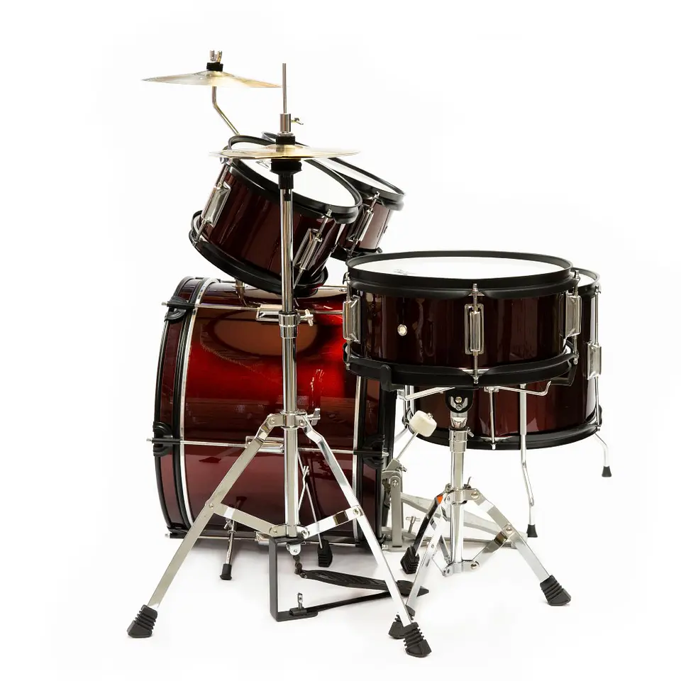 Bateria Junior Kit 5Pcs Wine Red Prd03-Wr Open Box 3