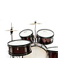 Bateria Junior Kit 5Pcs Wine Red Prd03-Wr Open Box - Miniatura 5