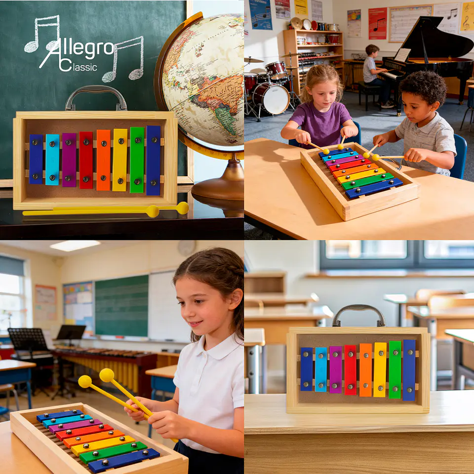 Metalofono 8 Notas All8Sc Allegro Open Box 5