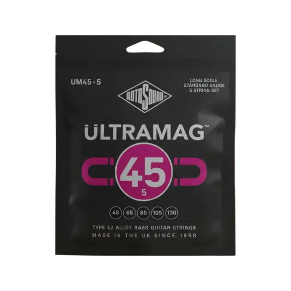 Cuerdas de Bajo Eléctrico Rotosound UM45-5 Ultramag 45-130 1