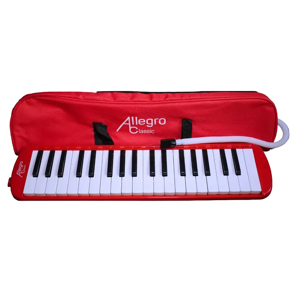 Allsh32-Rd Melodica 32 Notas Allegro Rojo Open box 1