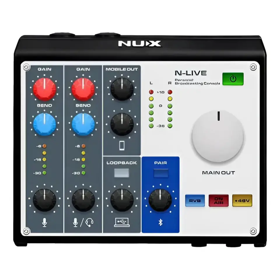 Consola Podcast multipista Portátil N-LIVE NAI-33L Nux 1