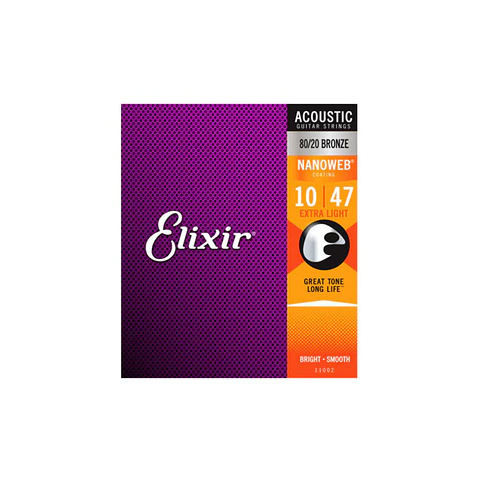 Set de cuerdas Elixir Guitarra Acústica 80/20 10-47 11002