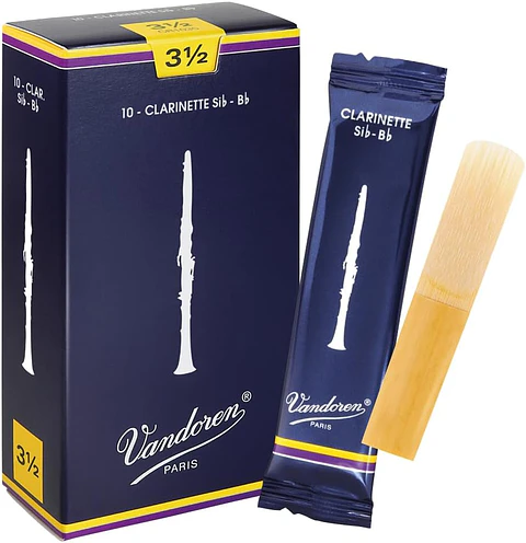 Cajas de cañas Clarinete Sib TRADICIONAL Nº3.5 CR1035 Vandoren