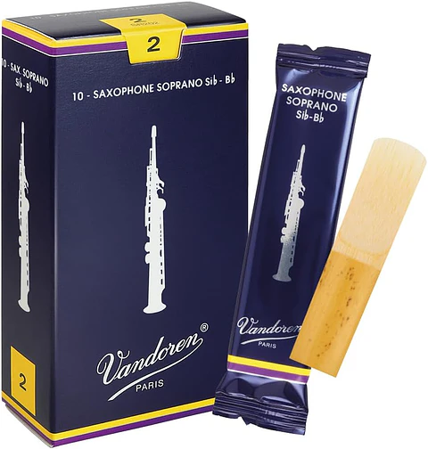 Cajas de cañas Saxo Soprano TRADICIONAL N°2.5 SR2025 Vandoren