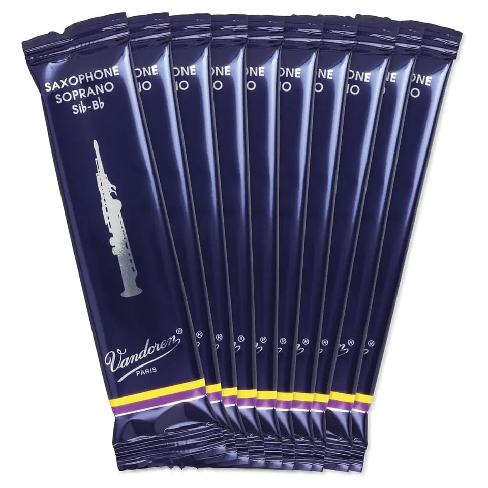 Cajas de cañas Saxo Soprano TRADICIONAL N°2.5 SR2025 Vandoren 2