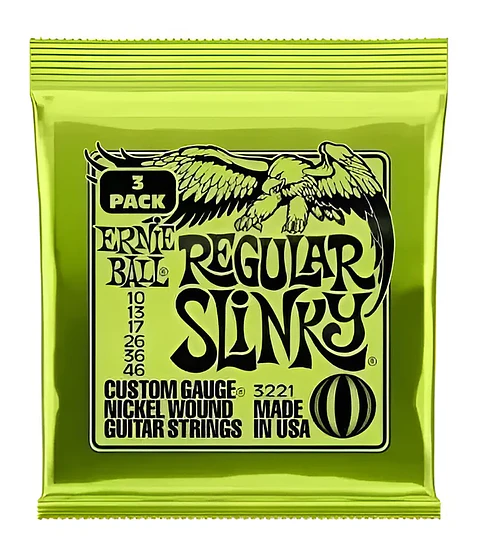Pack de 3 set de cuerdas Ernie Ball Slinky Nickel 10 - 46